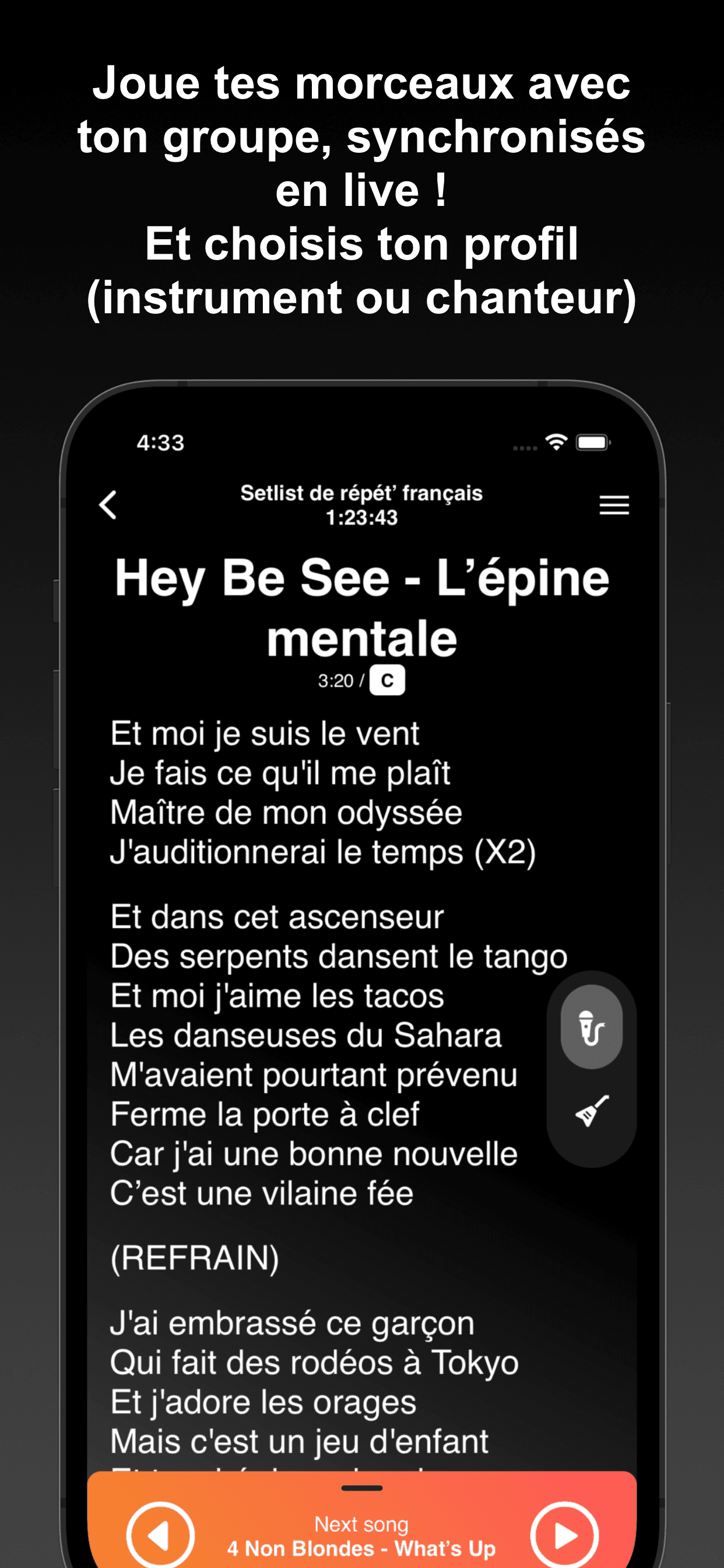 Joue tes morceaux